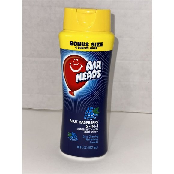 Airheads Blue Raspberry 2-in-1 Bubble Bath & Moisturizing Body Wash 18 fl oz - Picture 1 of 16